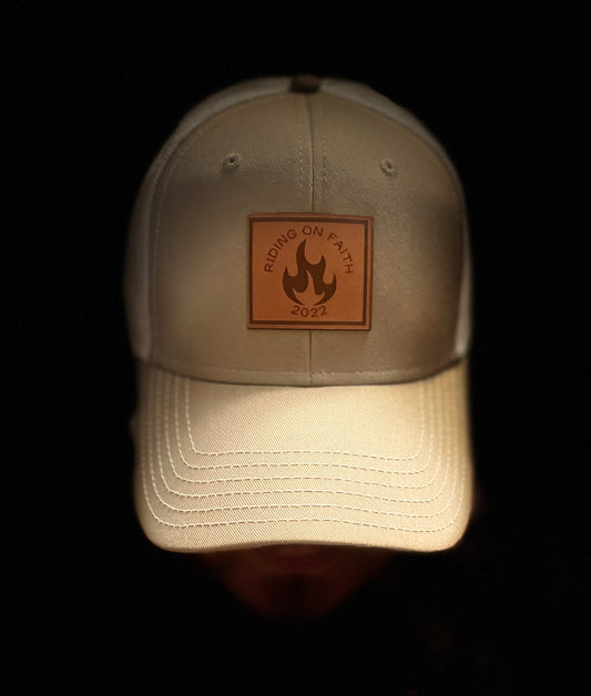 Khaki/ White Trucker Hat